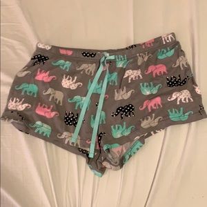 PJ Couture elephant pajama shorts